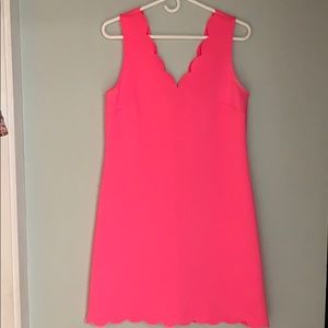 Lily Pulitzer Scalloped Pink Dress Size M